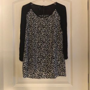 💢final drop Maurice black & white sheer xl shirt